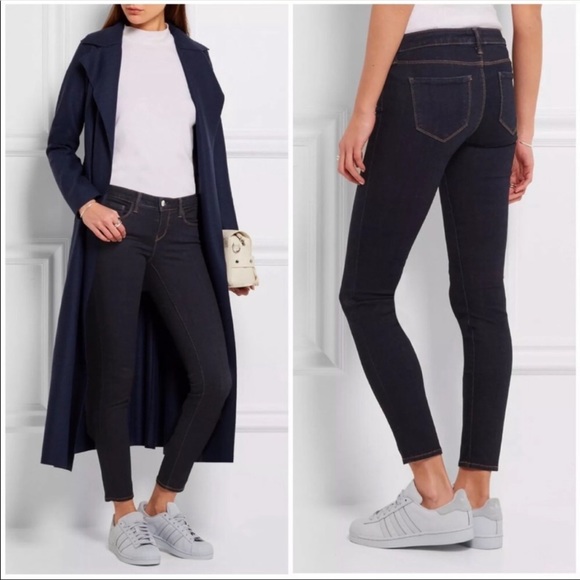 L’Agence Revolve Women’s Chantal Low Rise Skinny Jeans Dark Wash 31